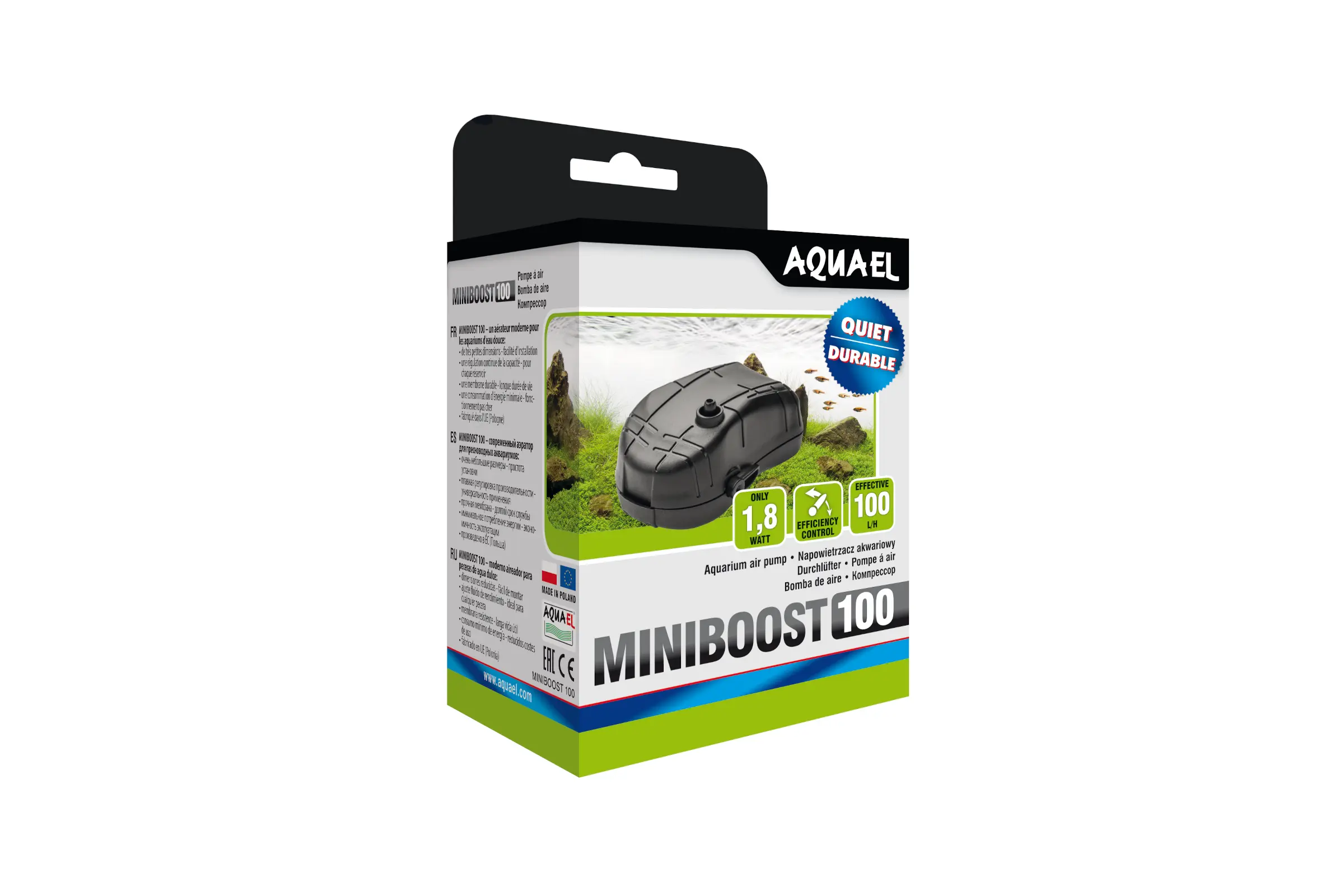 Aquael pompe à air Miniboost 100, pompe d’aération