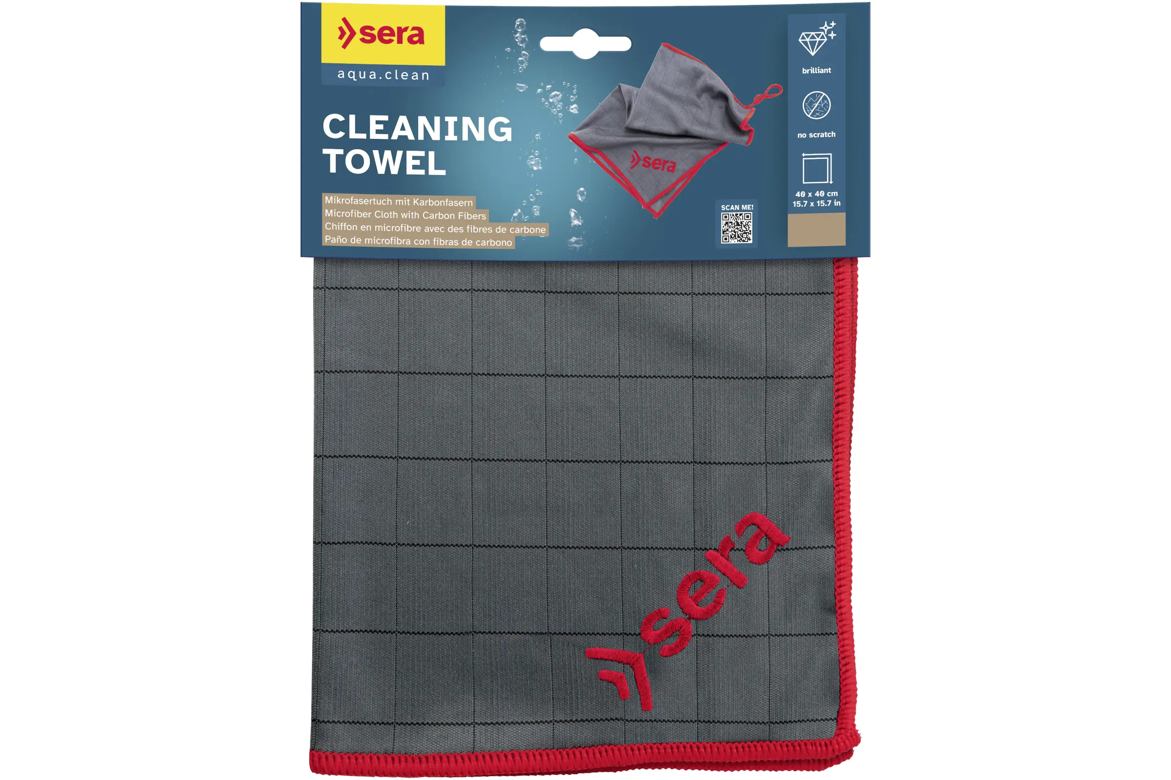 Sera Cleaning Towel, chiffon de nettoyage, 40x40 cm