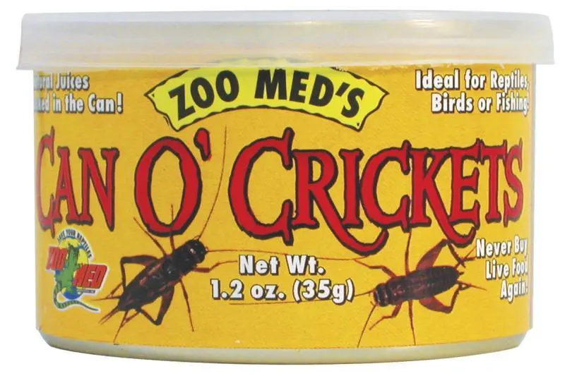 Zoomed Can O' Crickets, grillons aliments complémentaires, 34 g