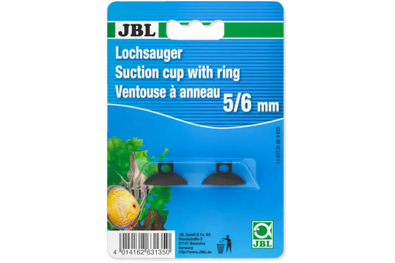 JBL Ventouses percées 6 mm (dont thermomètre), 2 pcs.