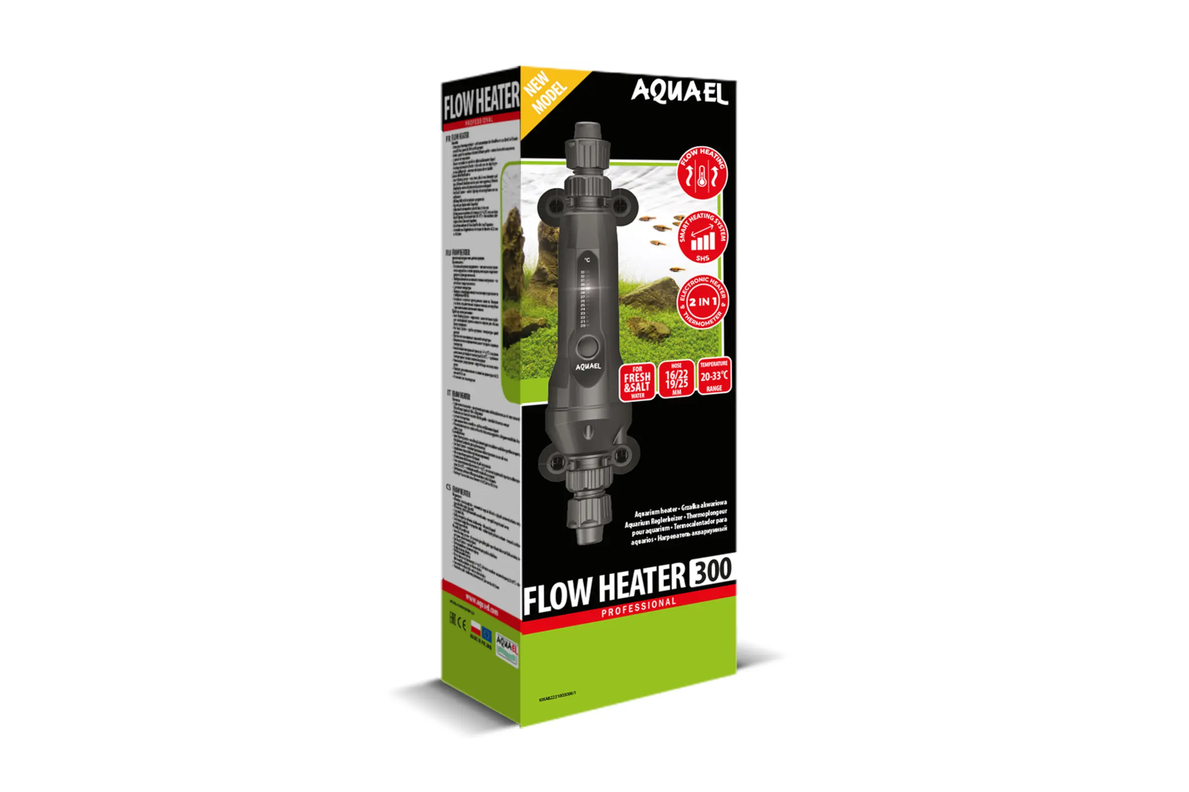 Aquael Flow Heater 2.0, chauffage en ligne, 300 W