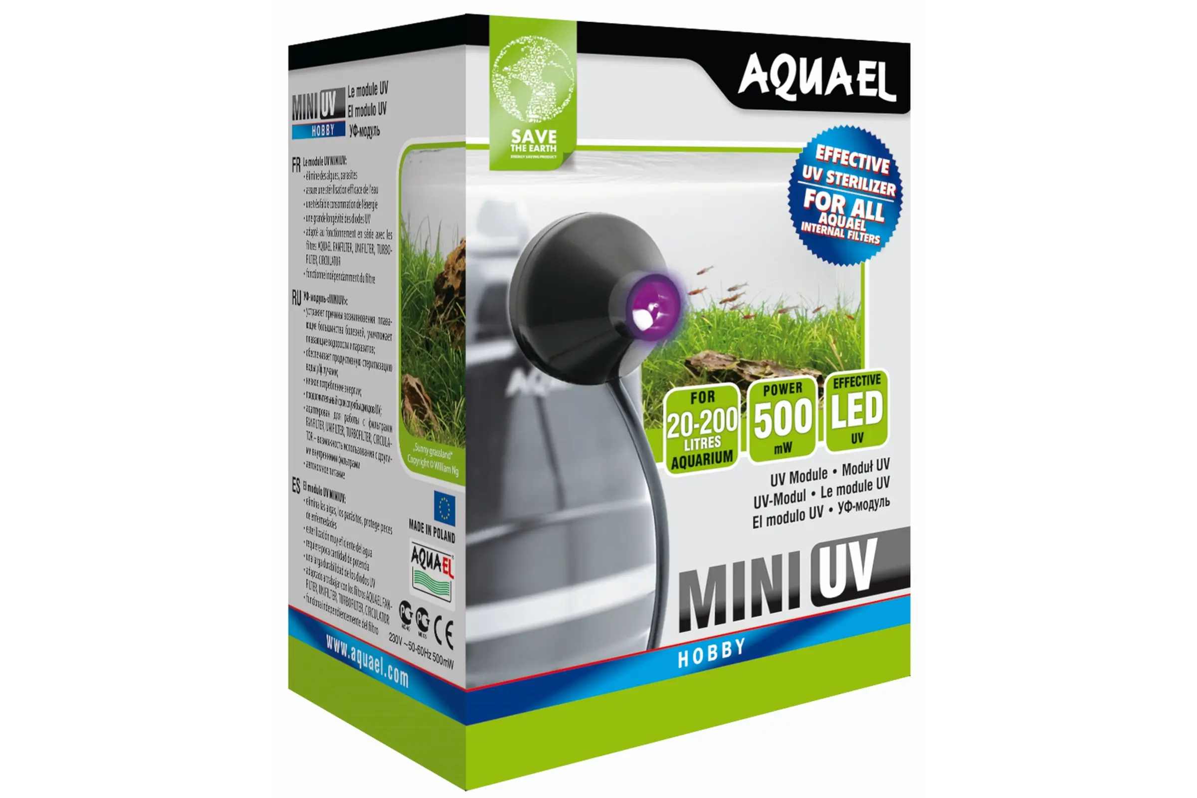 Aquael Mini UV LED, stérilisateur, 1 W