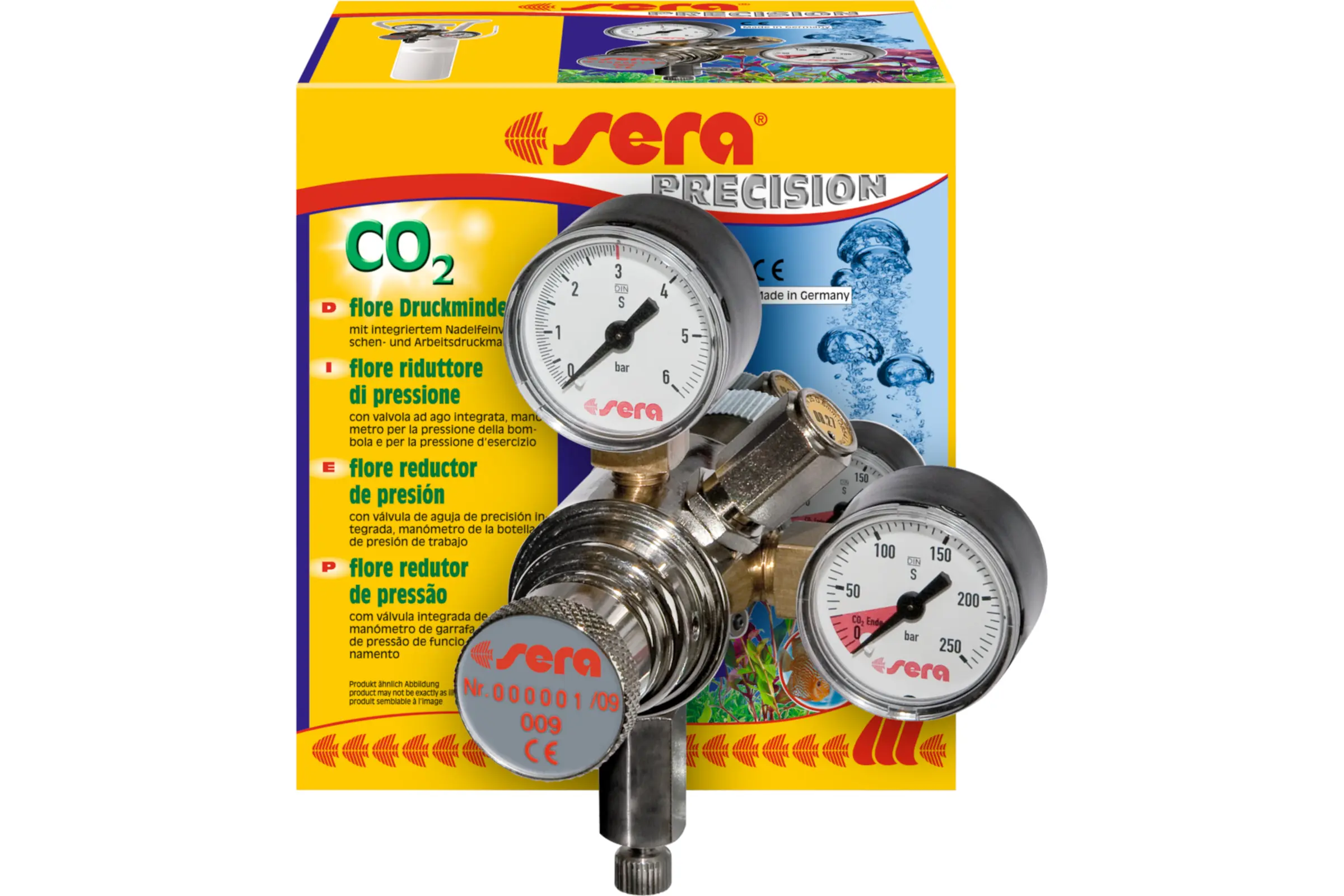 Sera flore CO2 détendeur