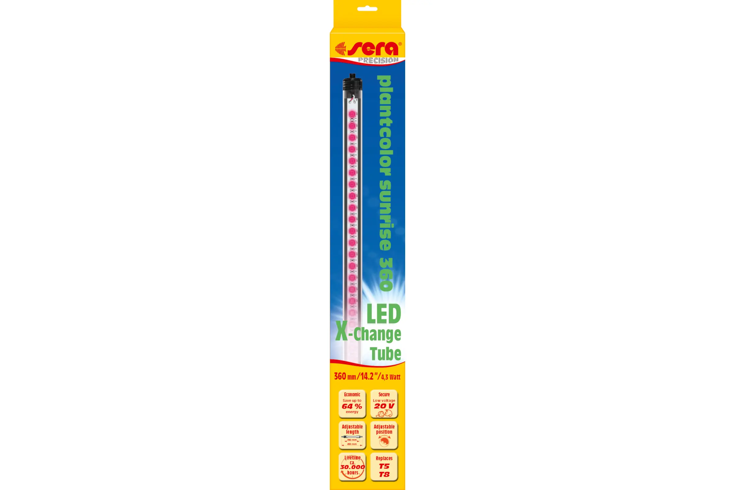 Sera LED X-Change Tube LED plant color sunrise, en 6 longueurs copie