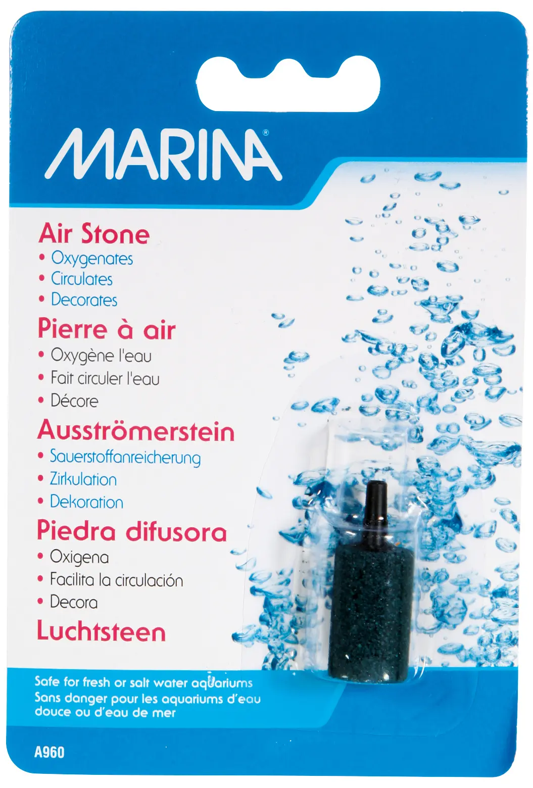 Marina Aqua Fizzzz Diffuseur en pierre cylindrique
