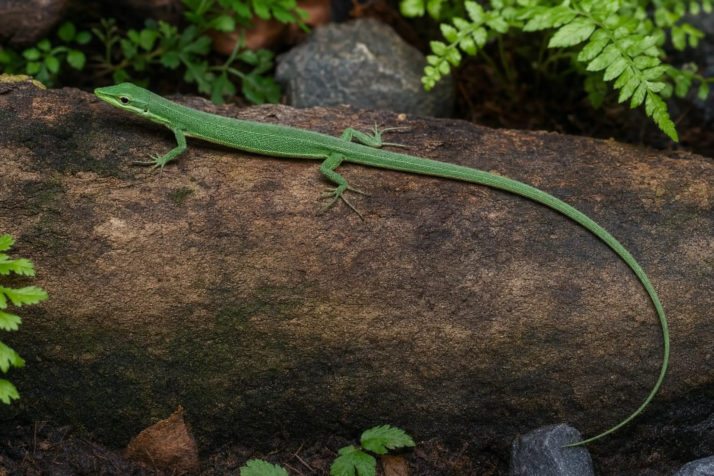 Lézard à longue queue de Sakishima, Takydromus dorsalis