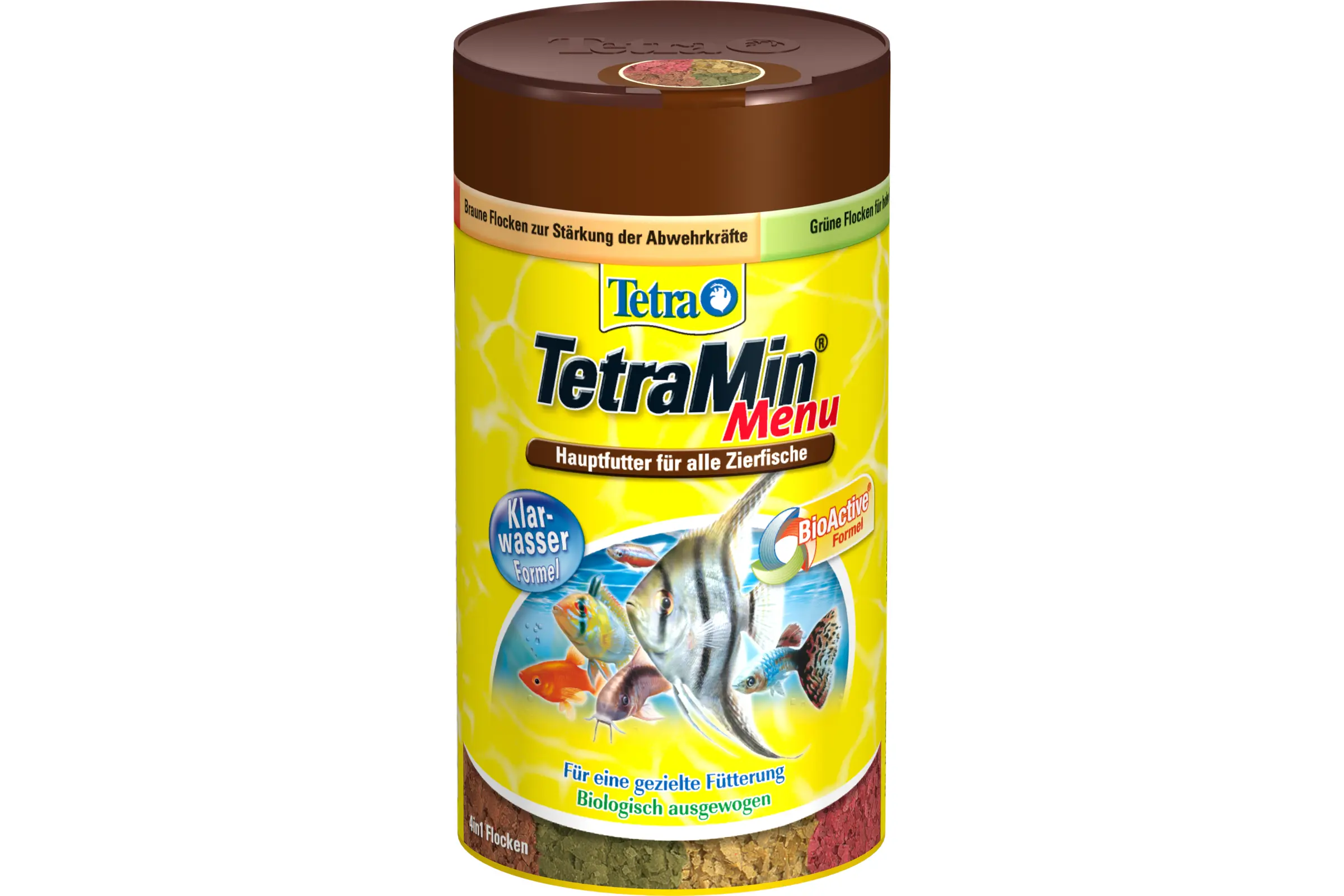 Tetra TetraMin Menu, flocons d’aliment principal, en 100 et 250 ml