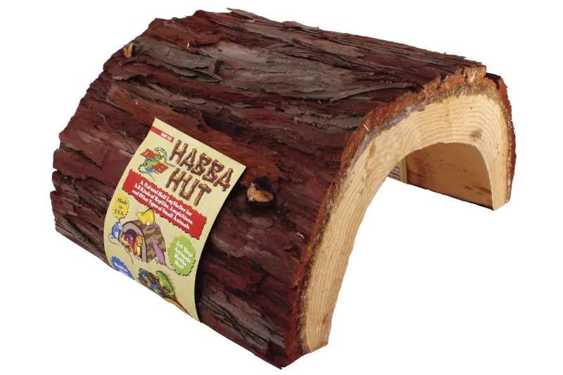 Zoomed Habba Hut (produit en bois naturel) Giant, énorme grotte en bois pour terrarium