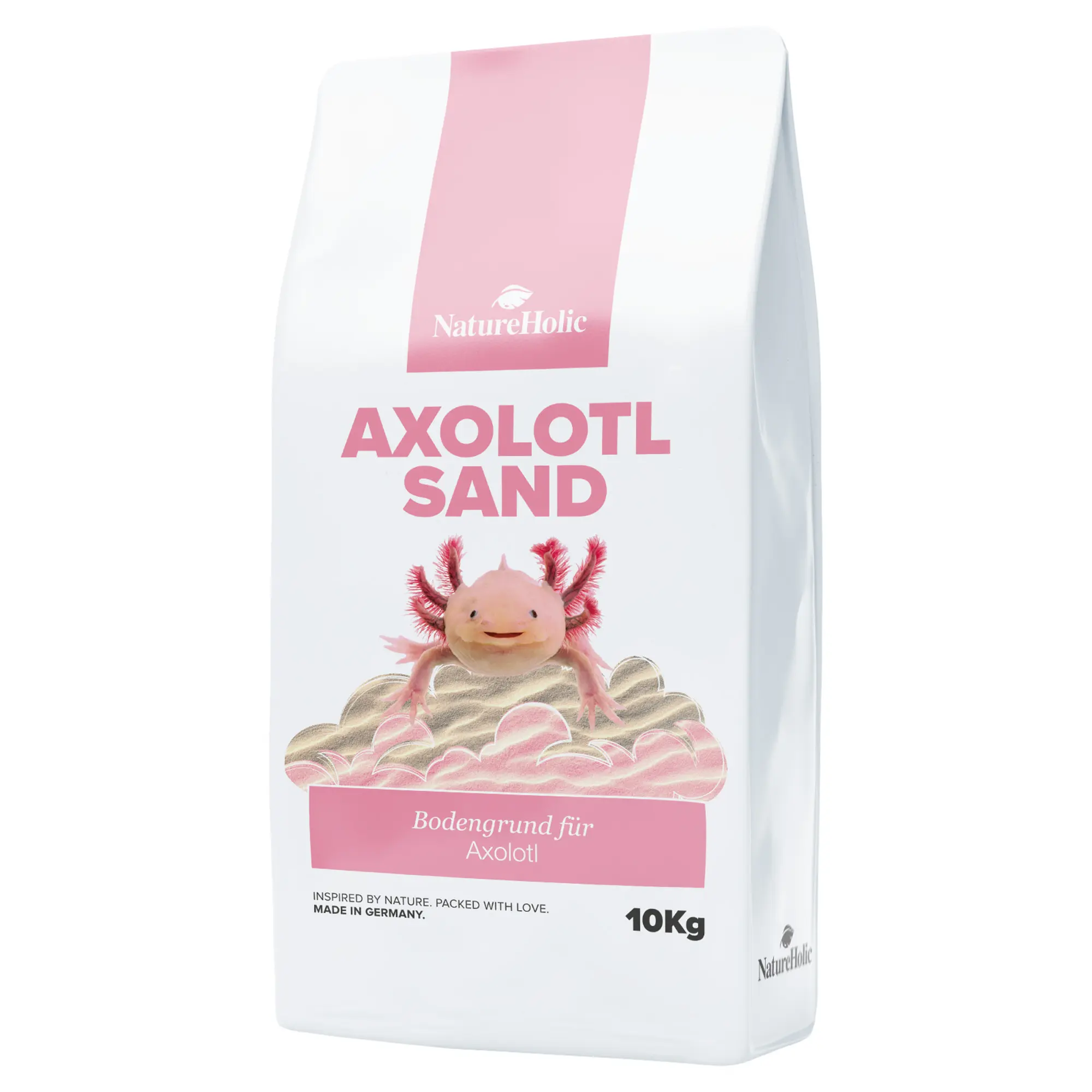 NatureHolic Sable pour axolotl, sable naturel pour axolotls, 10 kg