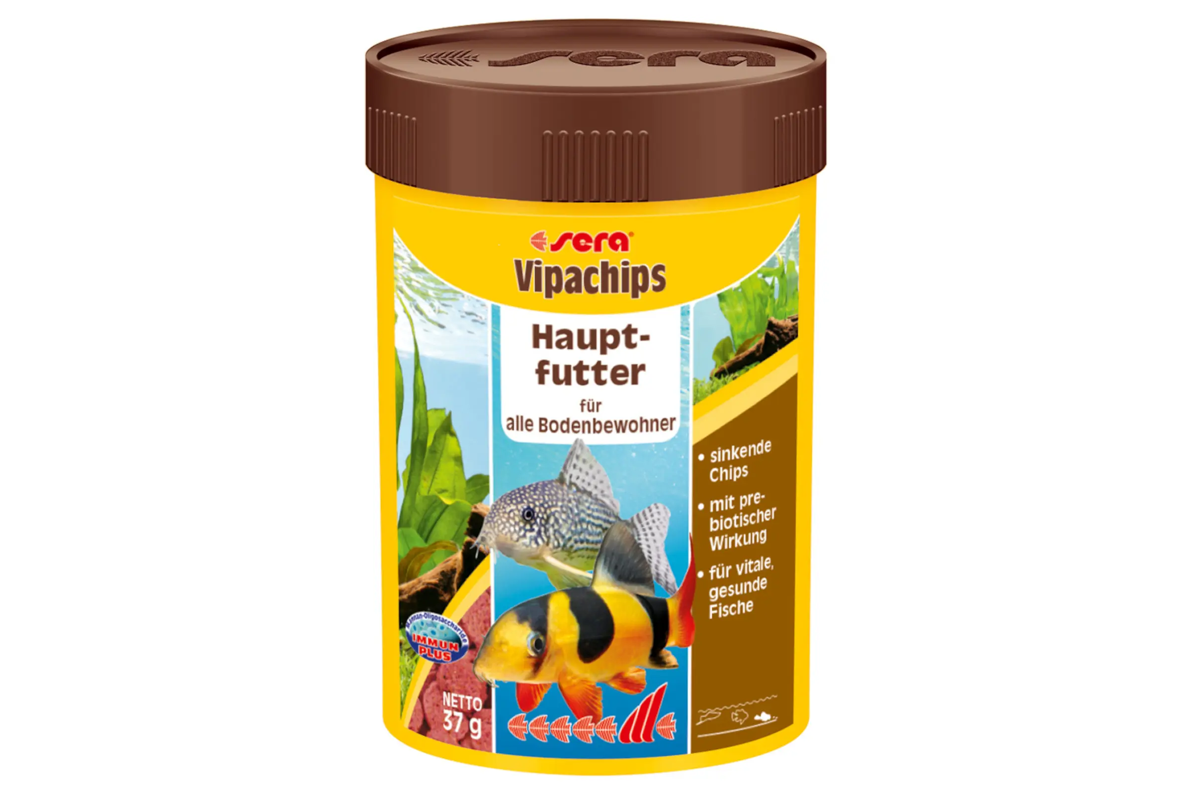 Sera Vipachips Nature, chips d’aliment principal, en 100 et 250 ml