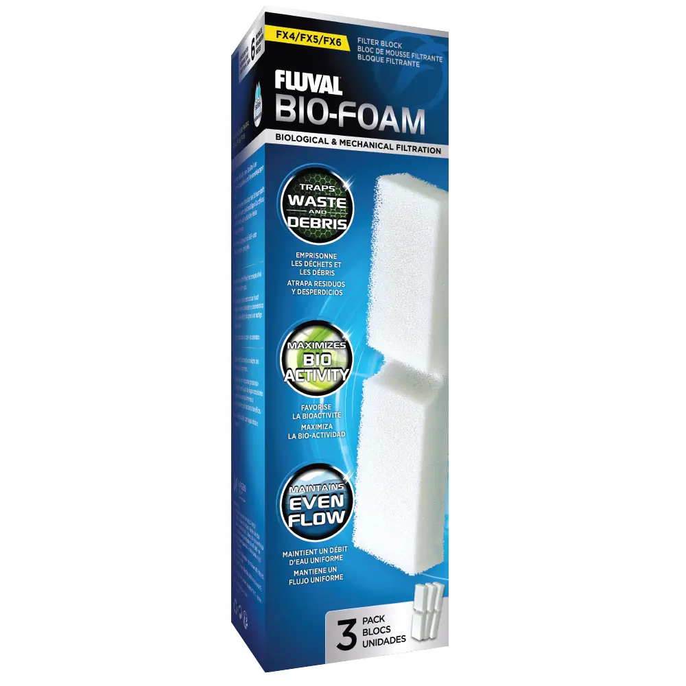 Fluval mousse.. lot de 3 pour Fluval FX4/5/6
