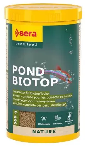 Sera Pond Biotop, 1000 ml, alimentation pour poissons de biotope