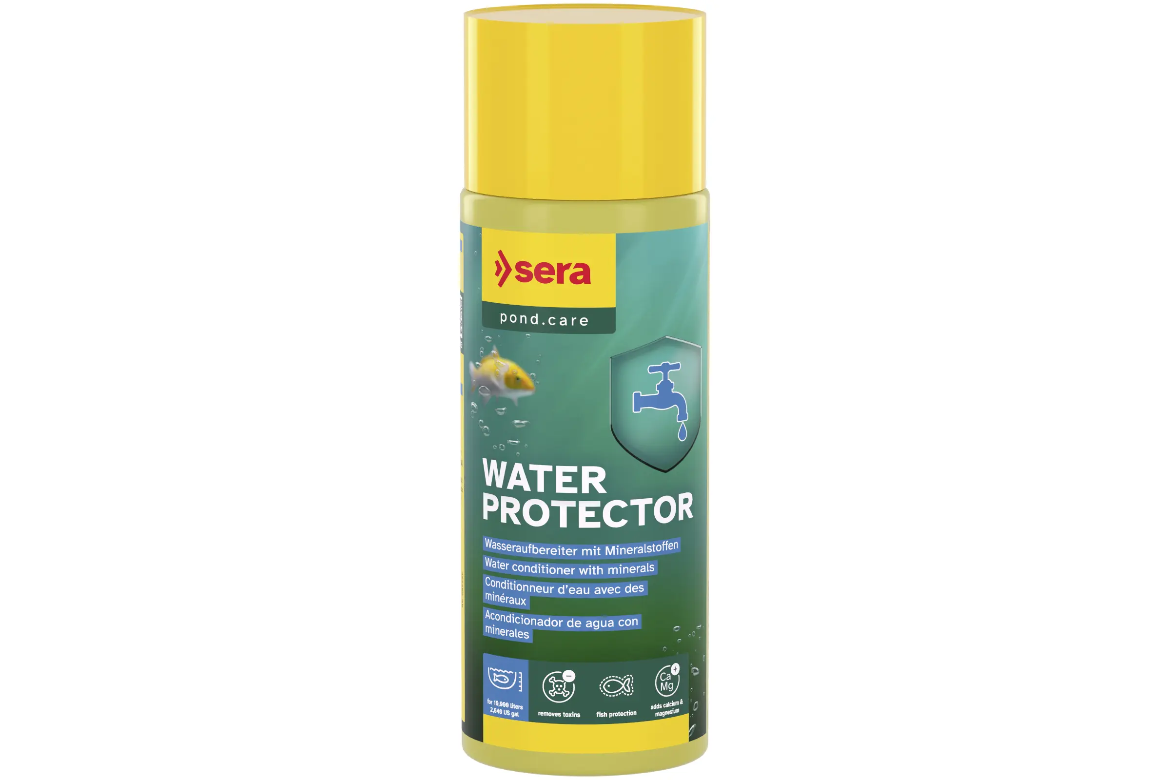 Sera pond Water Protector, en 500 ml et 2,5 litres