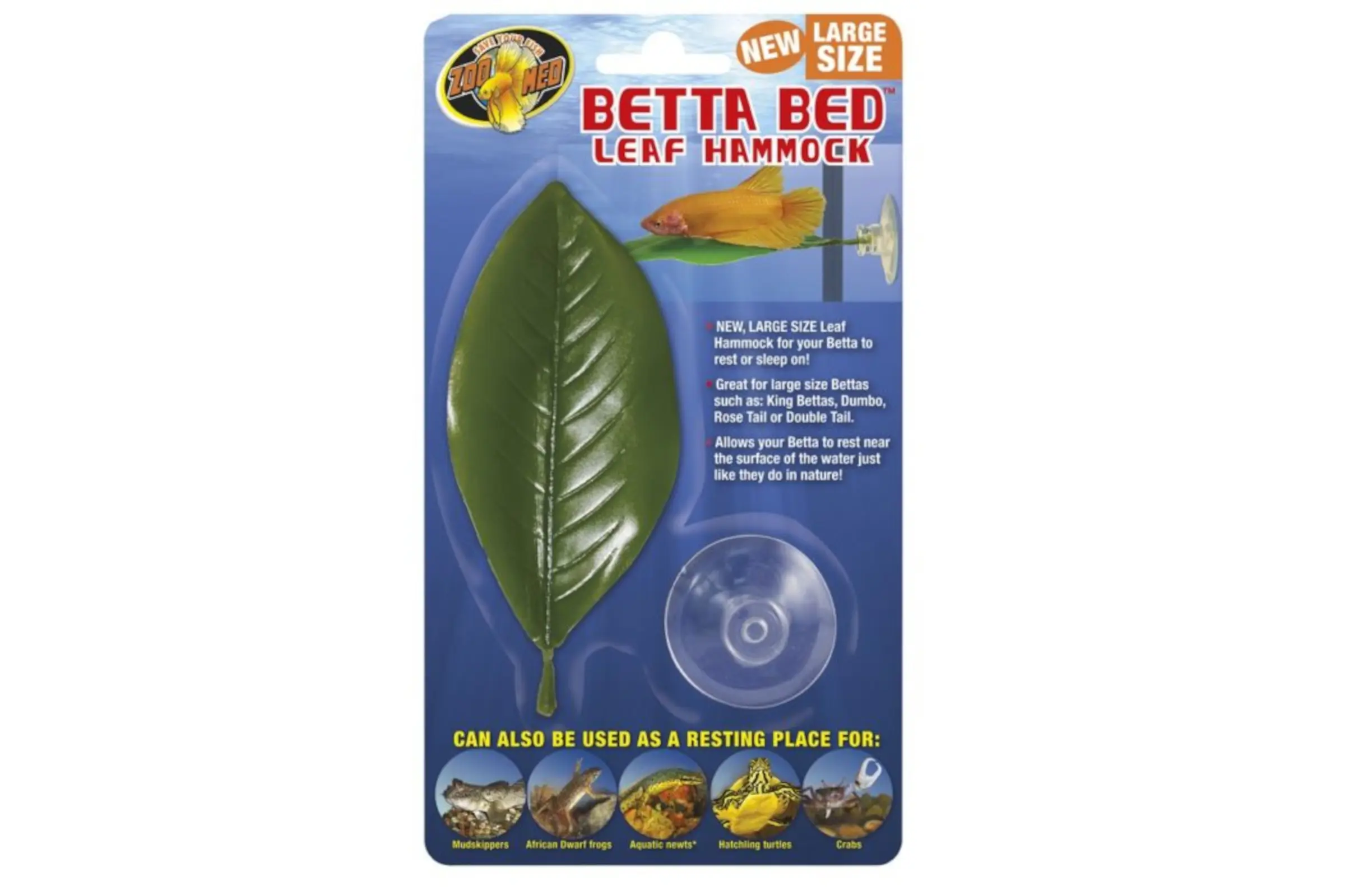 Zoomed Betta Bed - Leaf Hammock Large, espace de repos pour betta