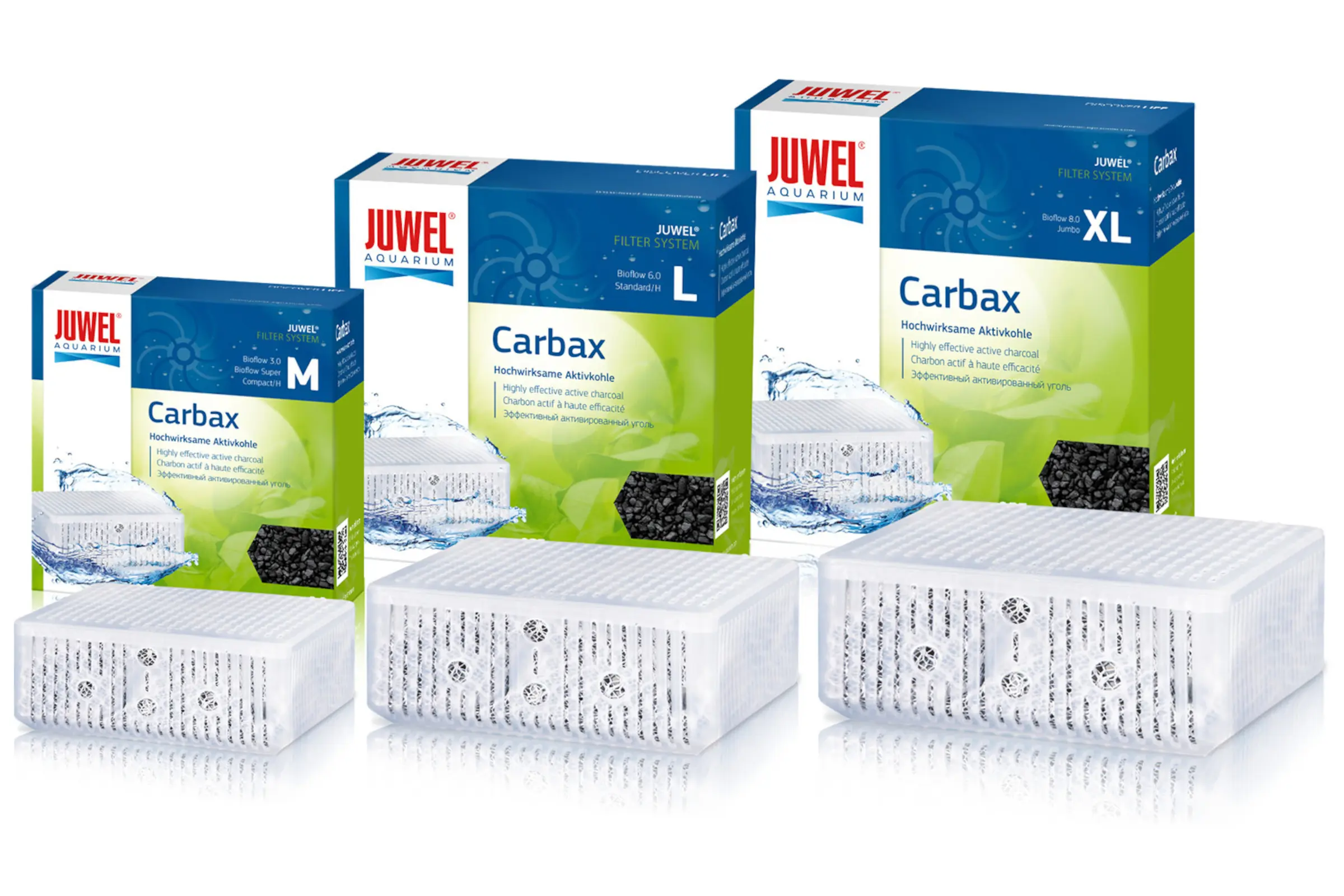 Juwel Carbax, insert au charbon actif, en 3 tailles