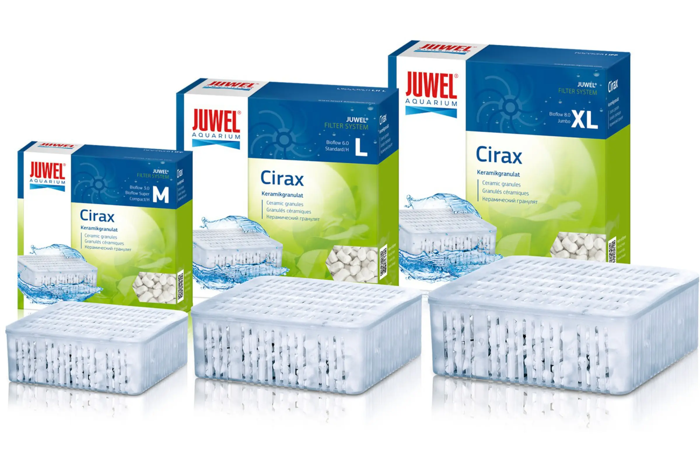 Juwel Cirax, insert en granulés de céramique, en 3 tailles