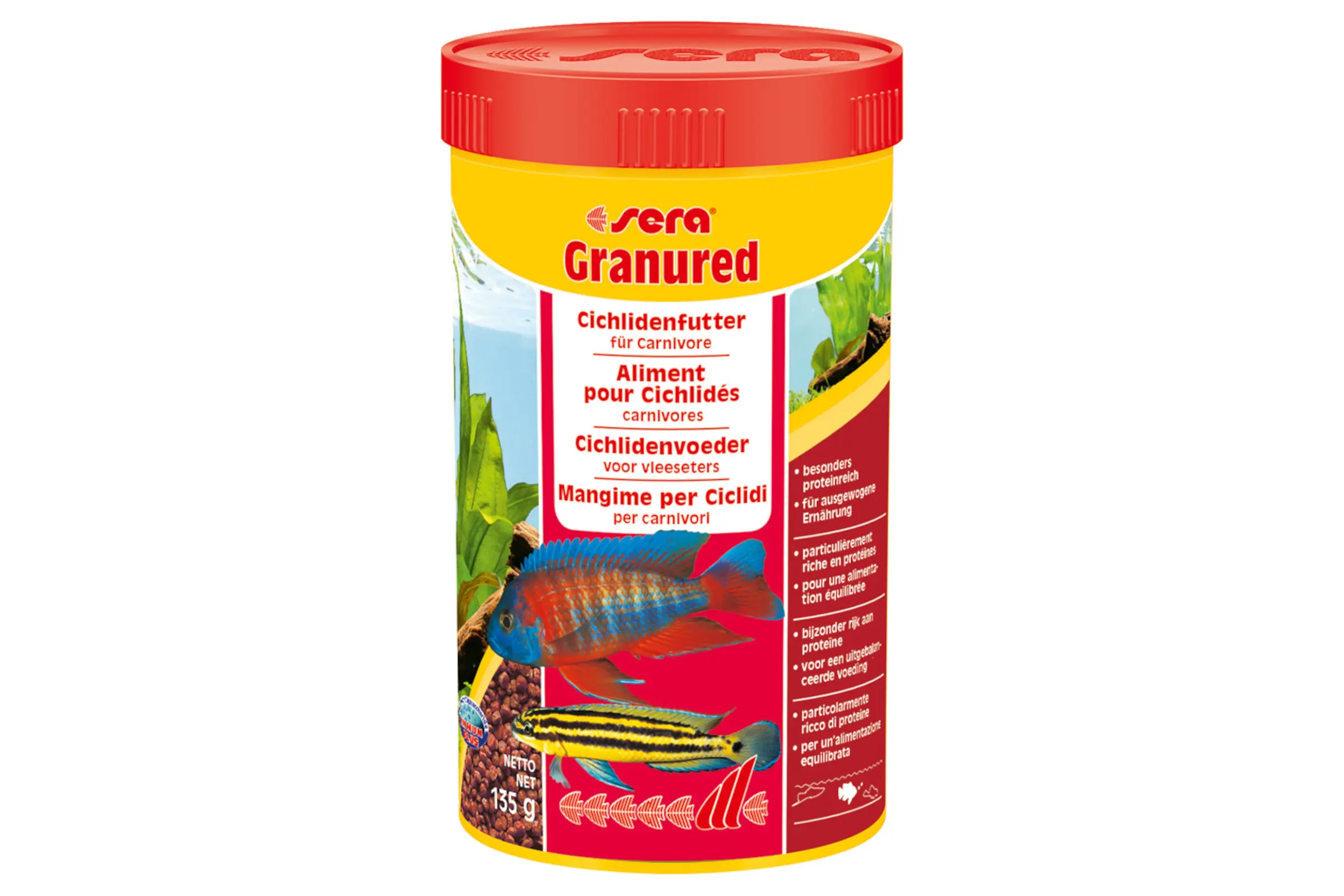 Sera Cichlid Tanganyika Granules, granulés d’aliment principal, 250 ml