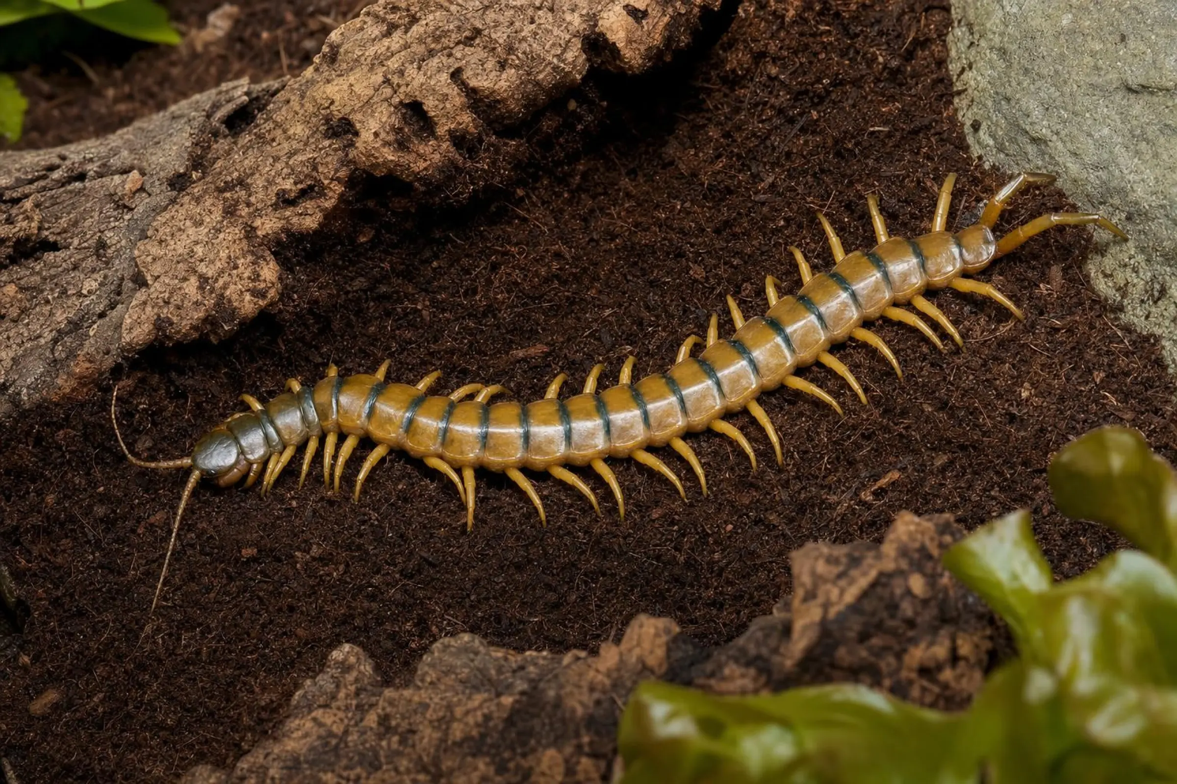 Scolopendre géant européen, Scolopendra cingulata