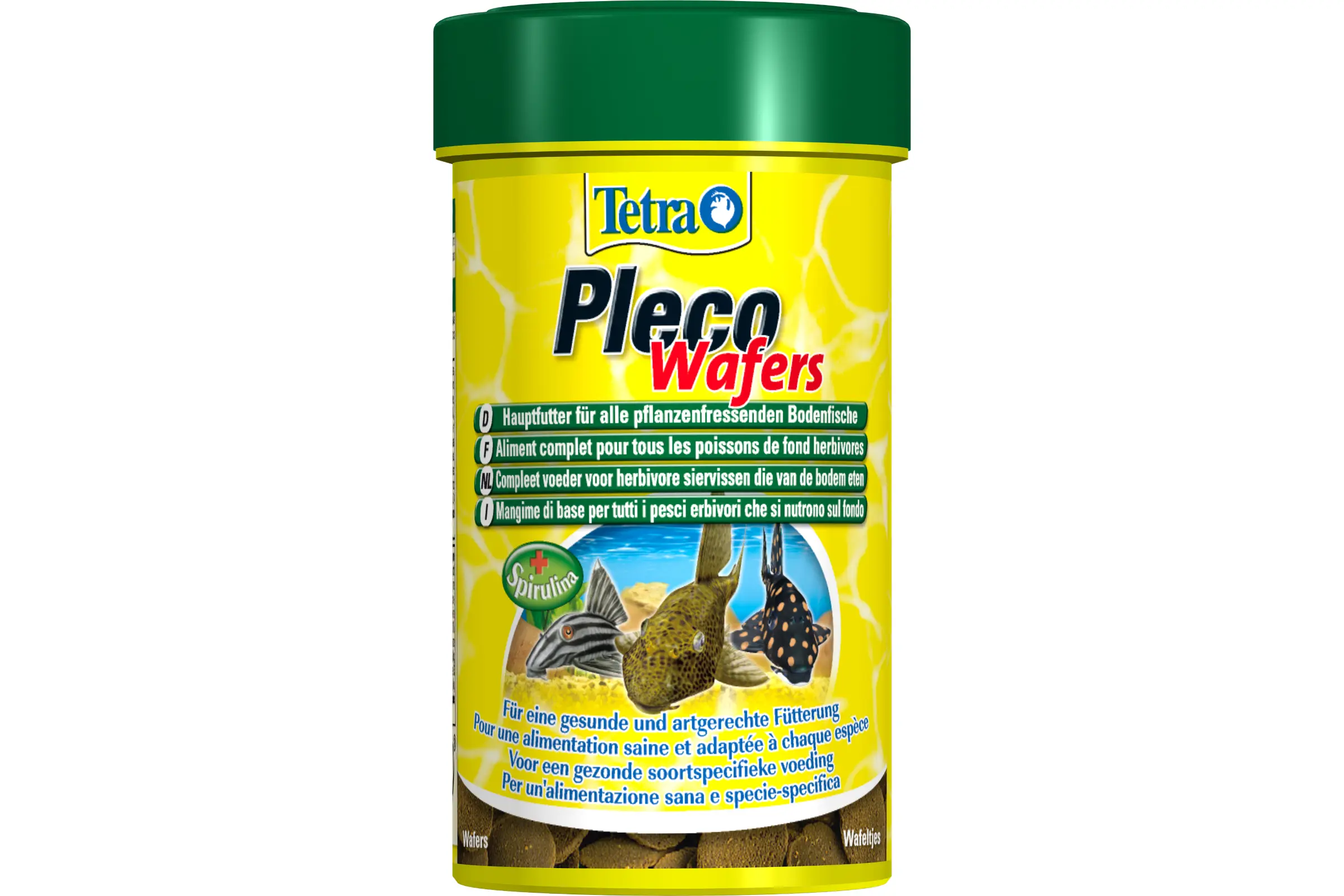 Tetra Pleco Veggie Wafers, wafers d’aliment complet, en 100 et 250 ml