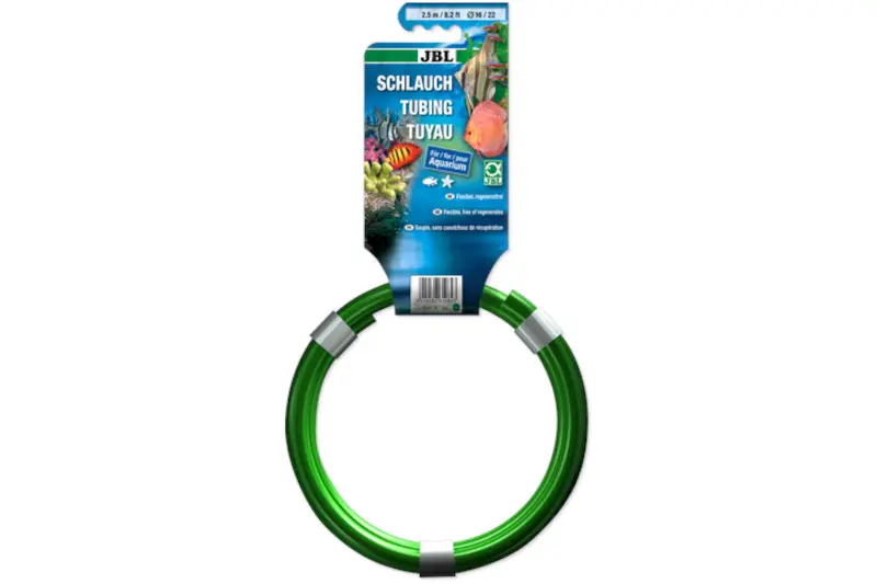 Tuyau d’aquarium JBL 16/22, vert, 2,5 mètres