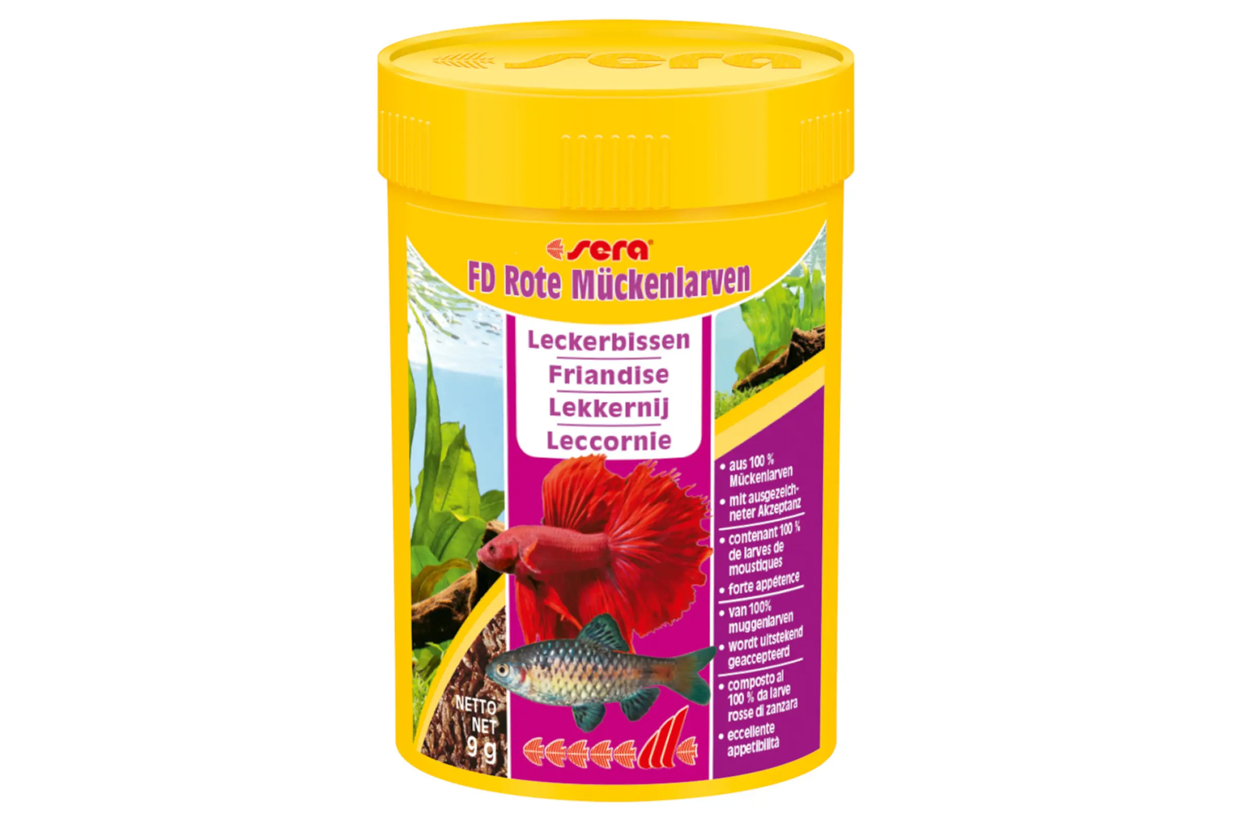 Sera FD larves de moustiques rouges Nature, aliment complémentaire, 100 ml