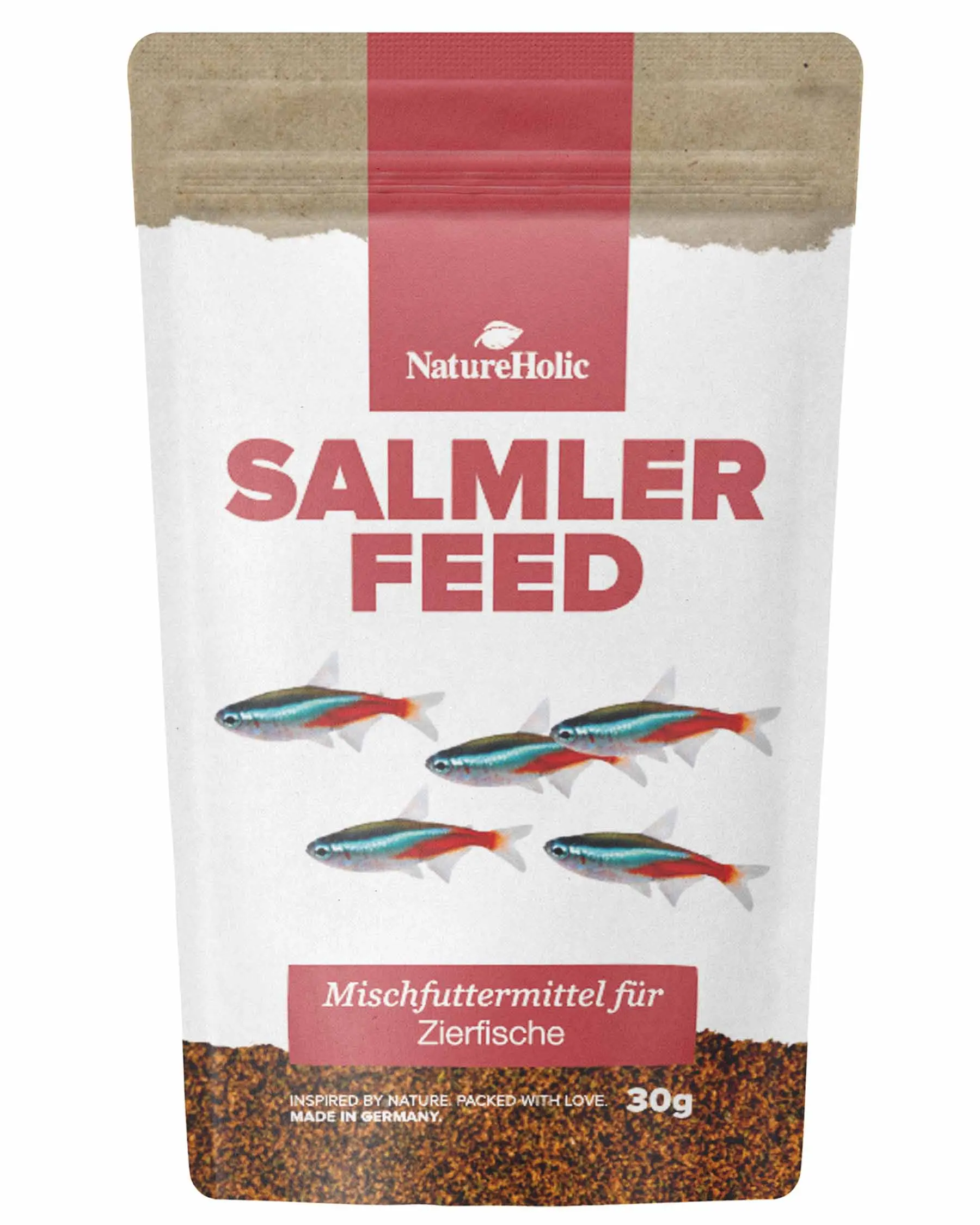 NatureHolic SalmlerFeed, granulés d’aliment principal, 30 g