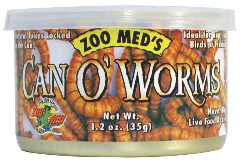 Zoomed Can O' Worms, aliment complémentaire – vers de farine, 35 g