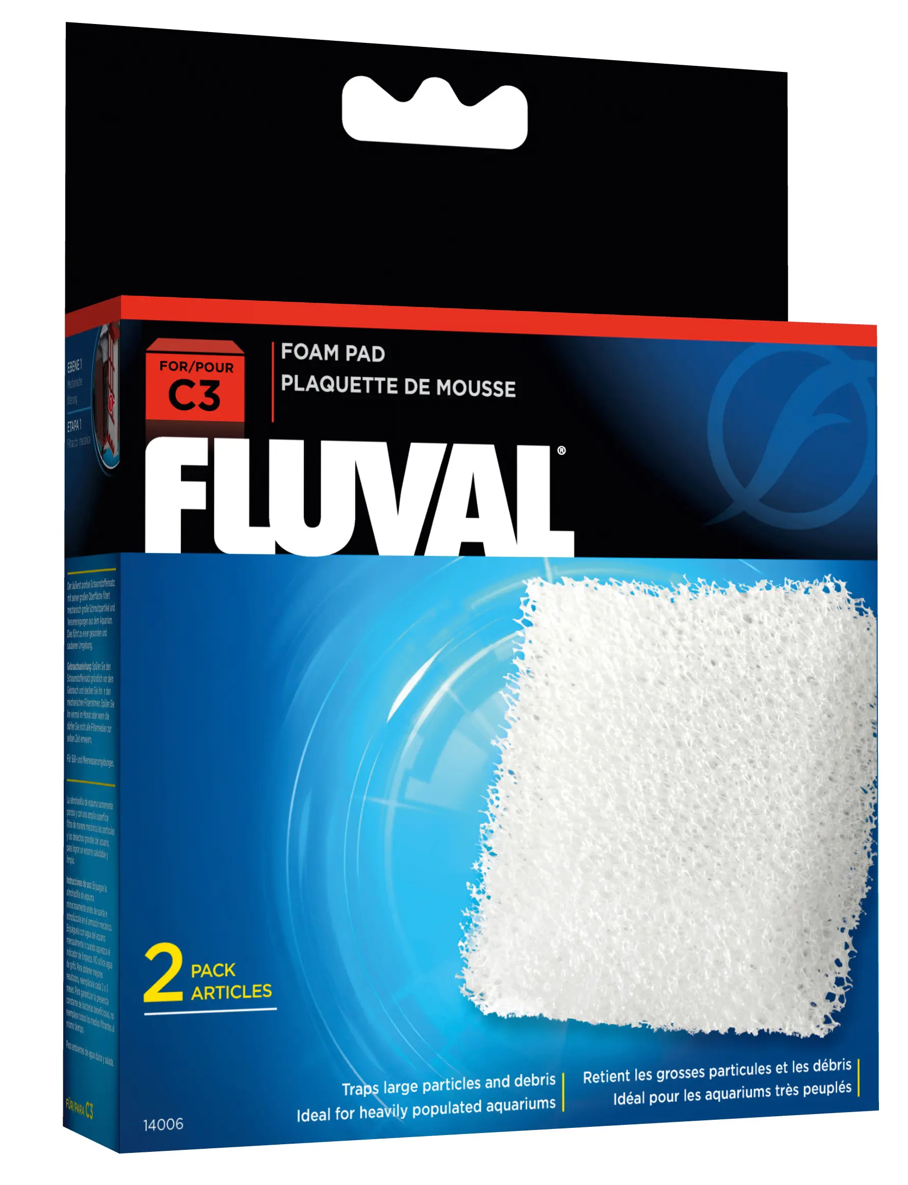 Cartouche en mousse Fluval C3, lot de 2