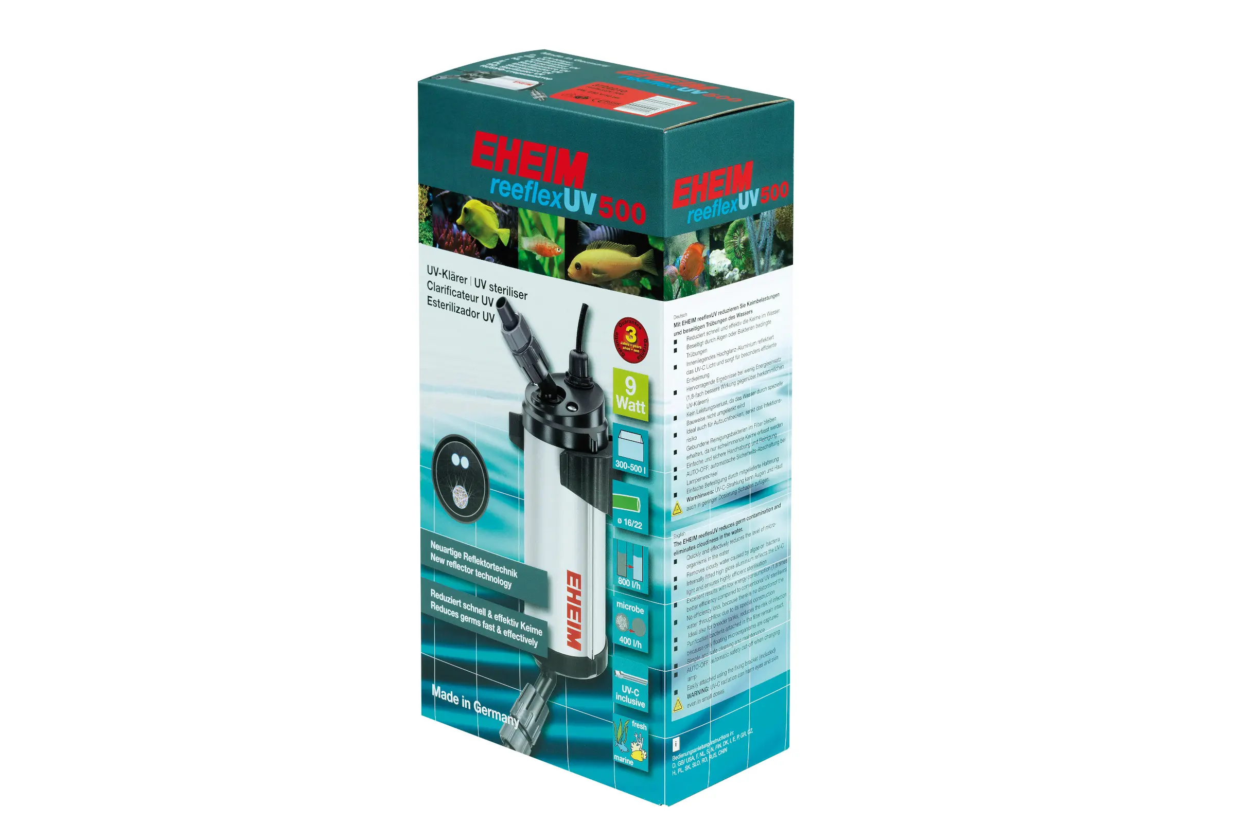 Eheim reeflexUV 500, clarificateur UV, 9 W