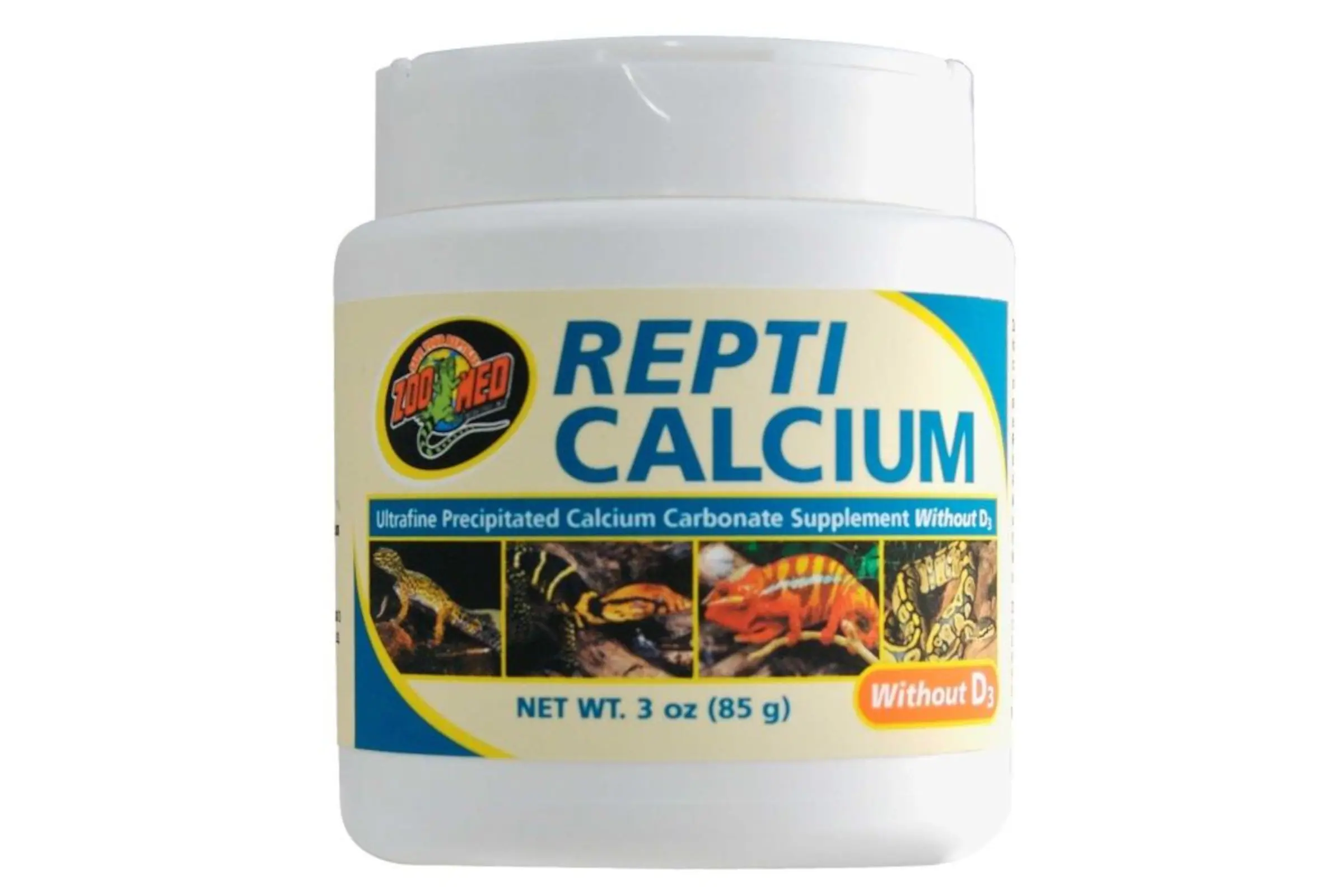 Zoomed Repti Calcium sans D3, poudre de complément alimentaire, 85 g